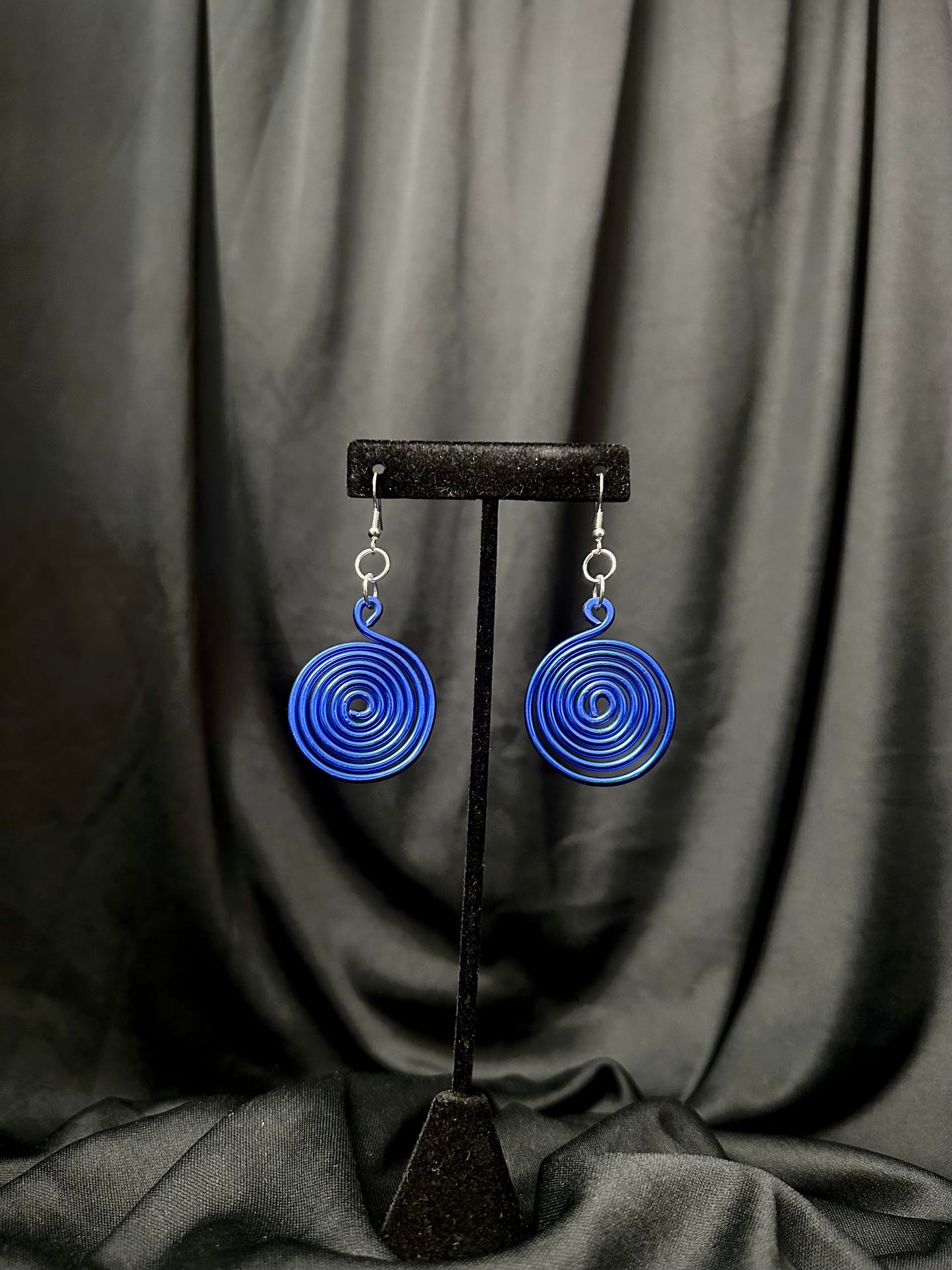 Whirlpool Earrings #4 (Blue)