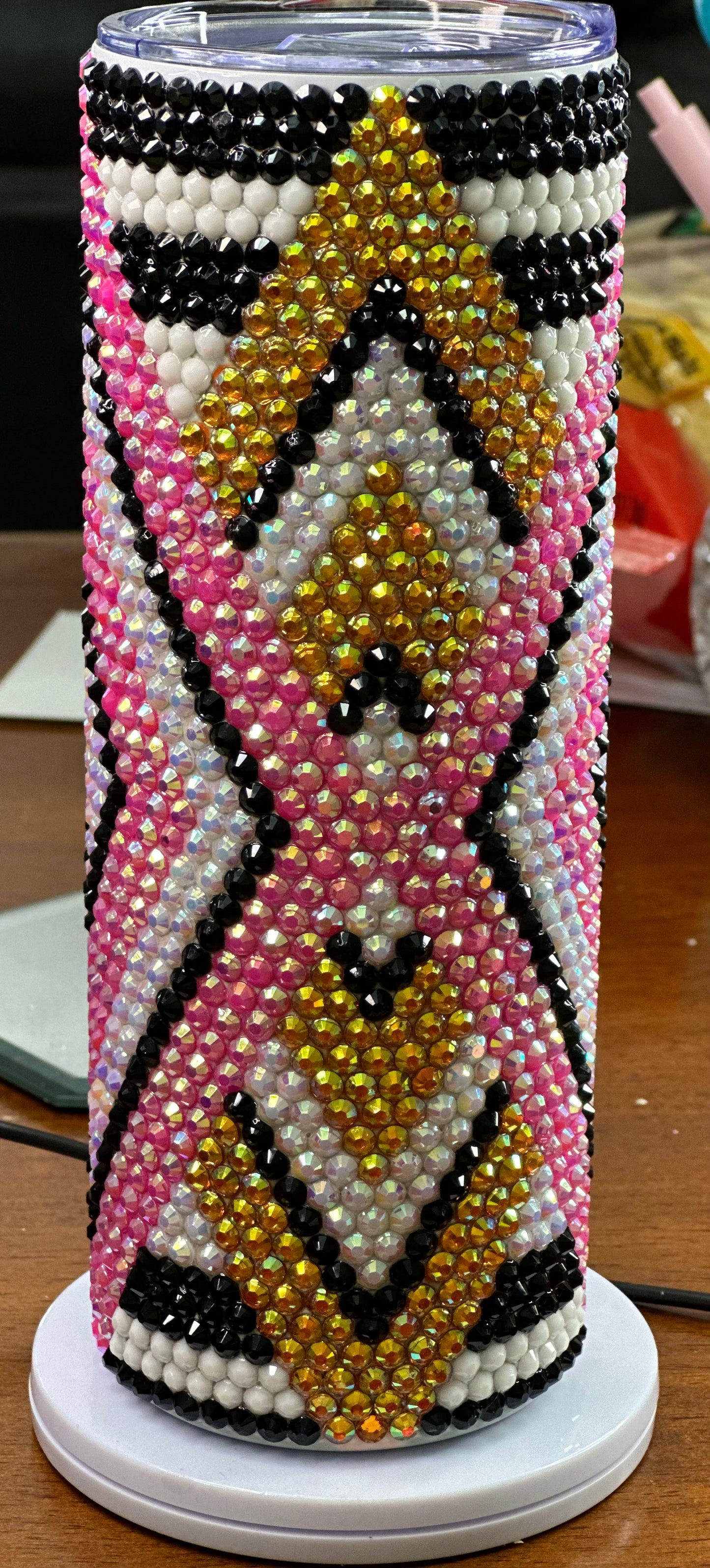 Diane Rhinestone Tumbler 20 oz straight