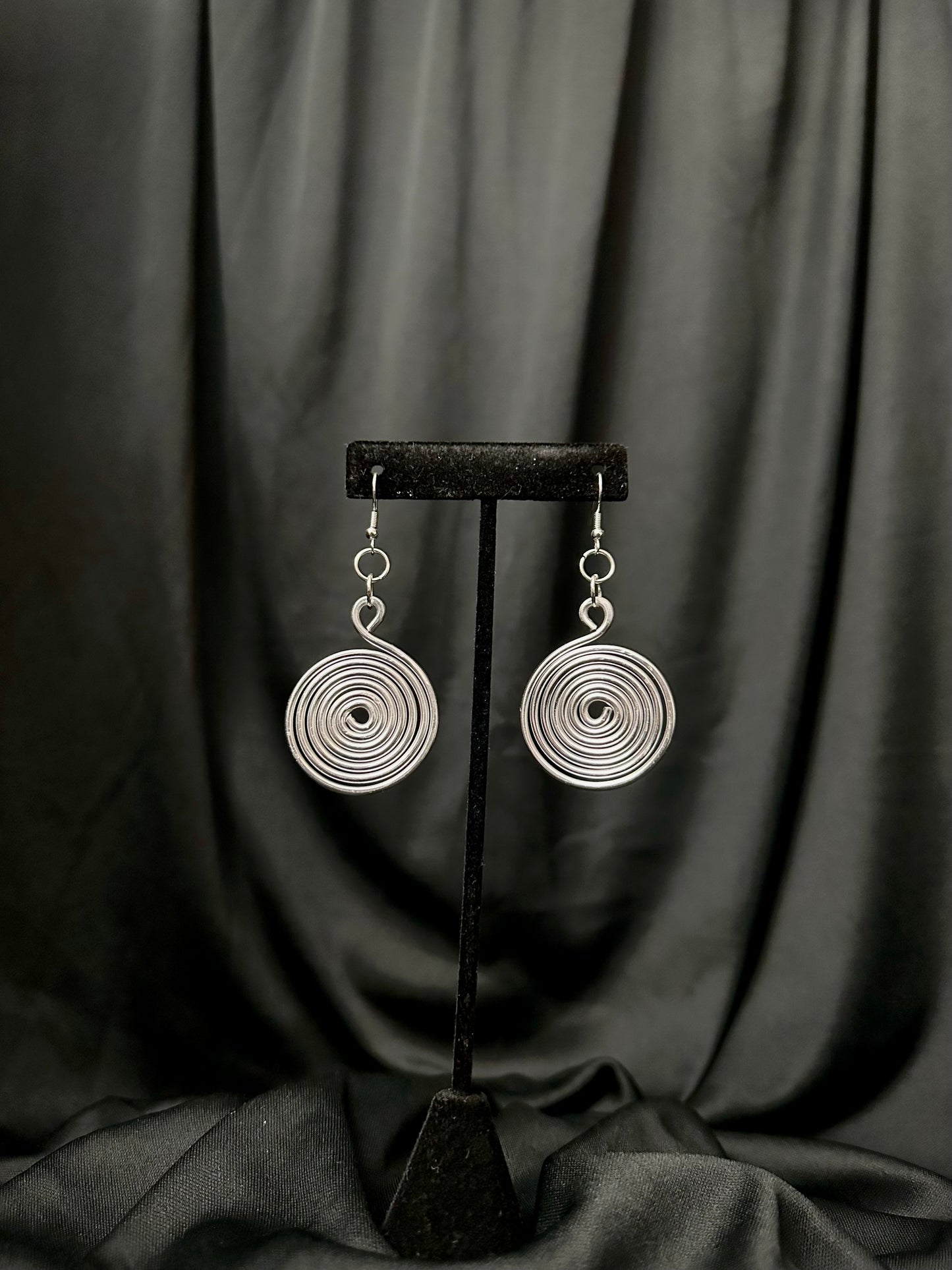 Whirlpool Earrings #1 (Silver)