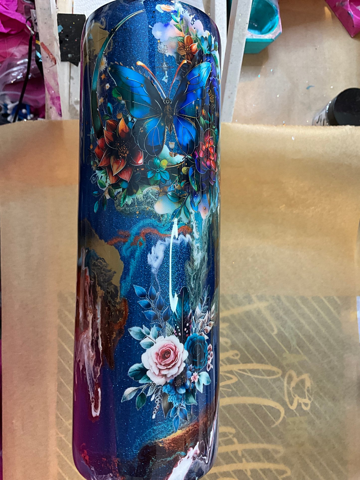 Turquoise Suspension Tumbler 30 oz