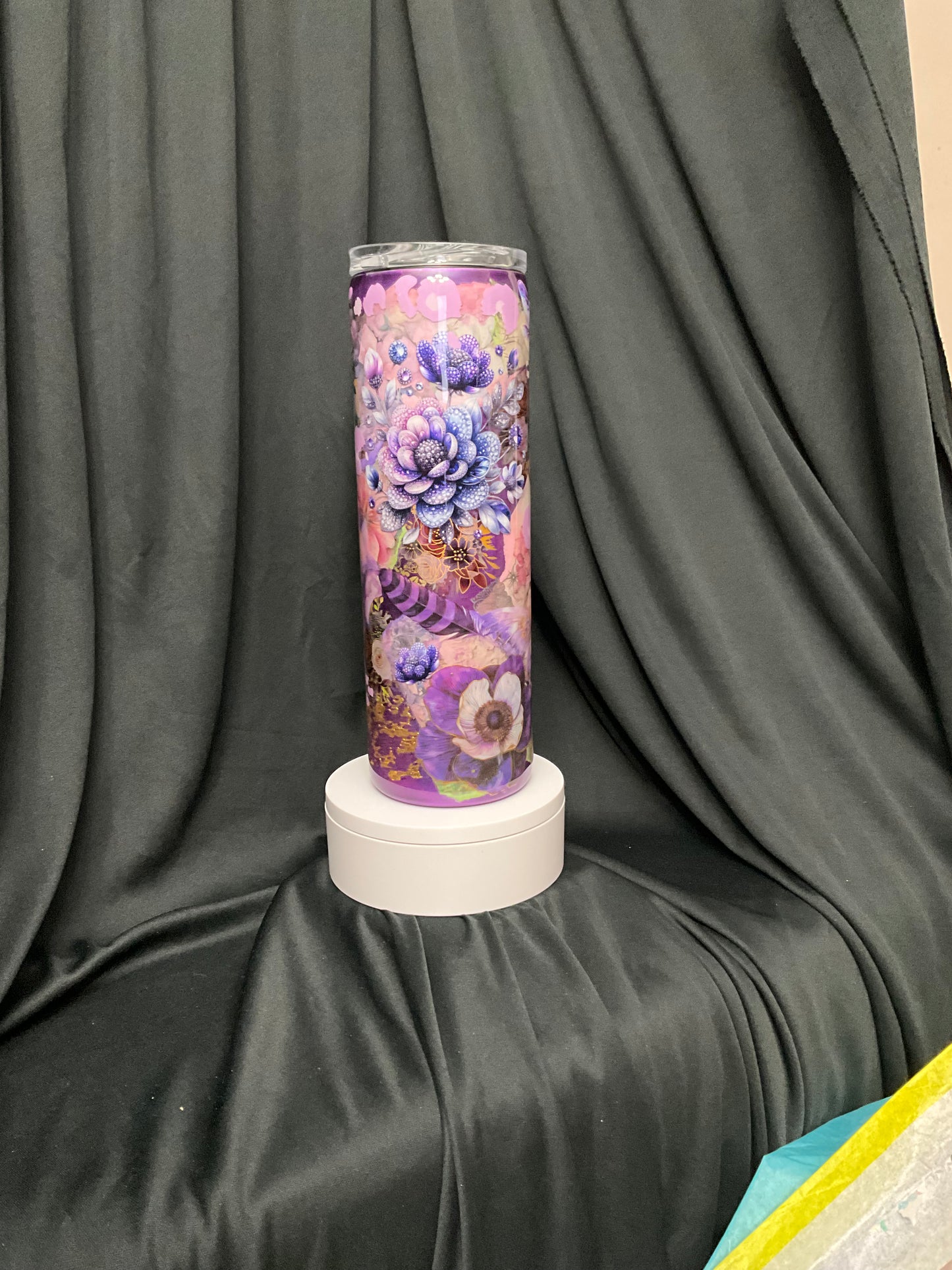 Diane’s floral decoupageTumbler 30oz duo straight