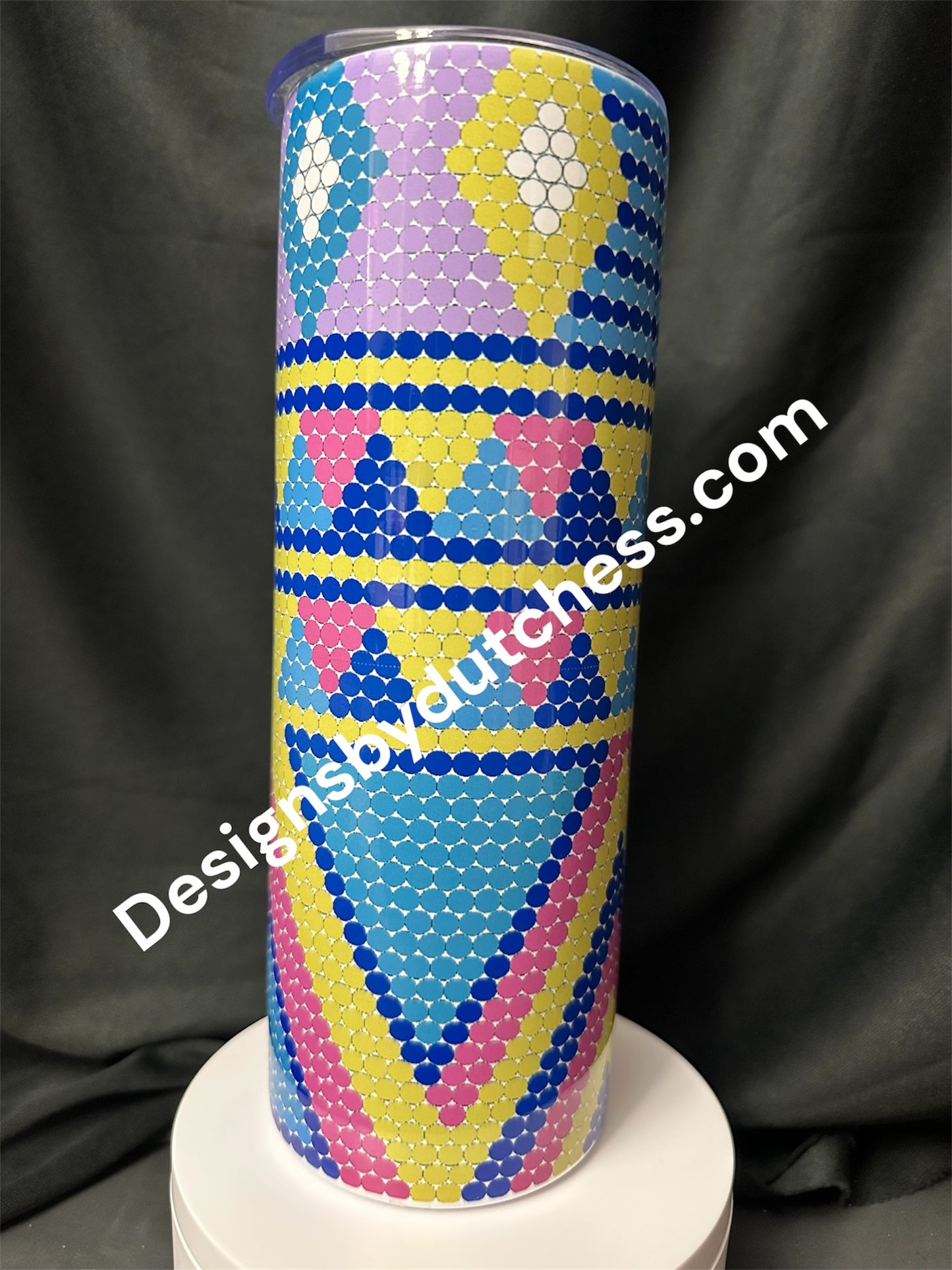 Queen Dutchess #1 Bling Rhinestone Template Tumbler SS20. Tumbler Size 20 oz.
