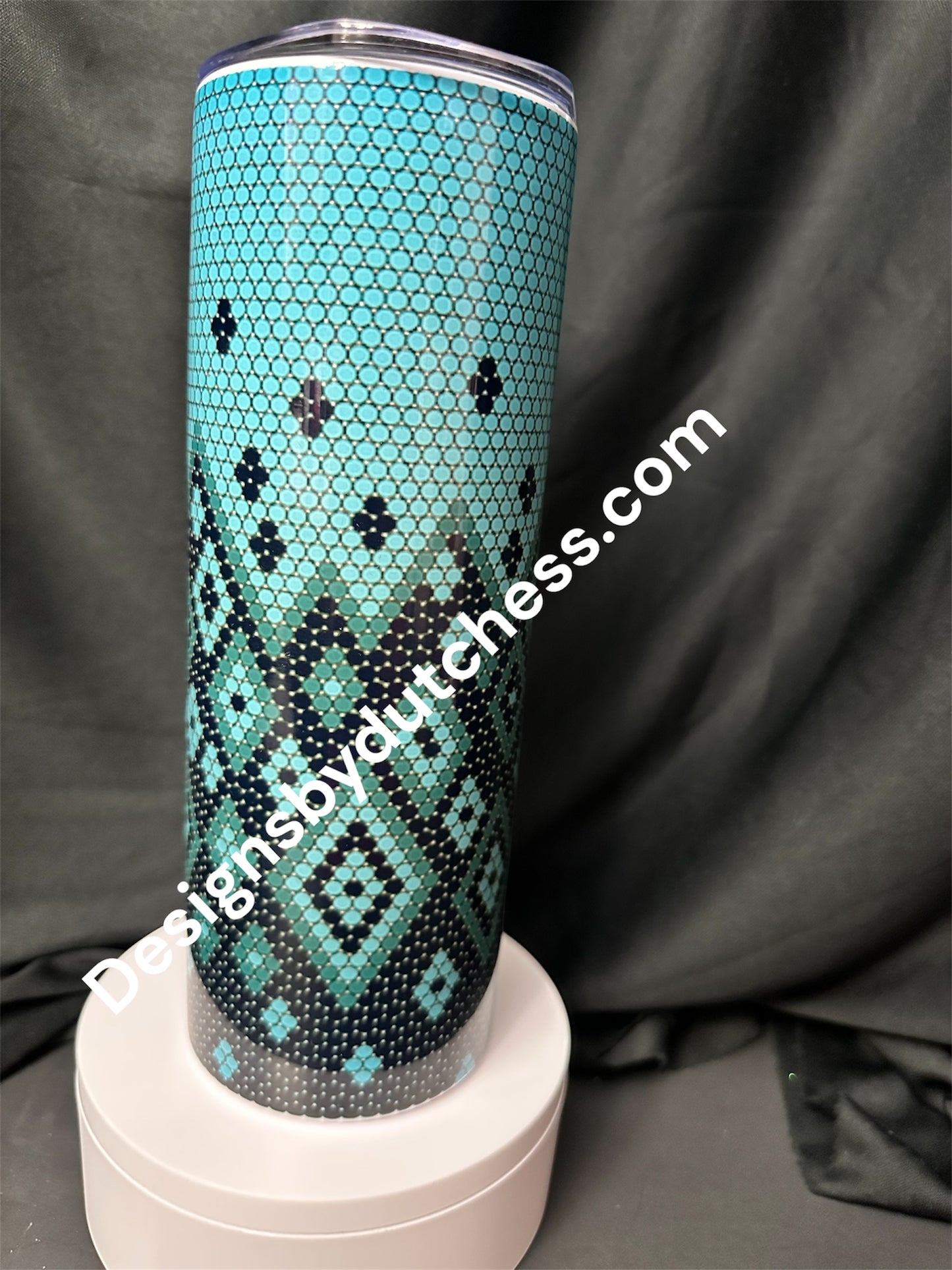 Queen Dutchess #3 Bling Rhinestone Template Tumbler SS16. Tumbler Size 20oz.