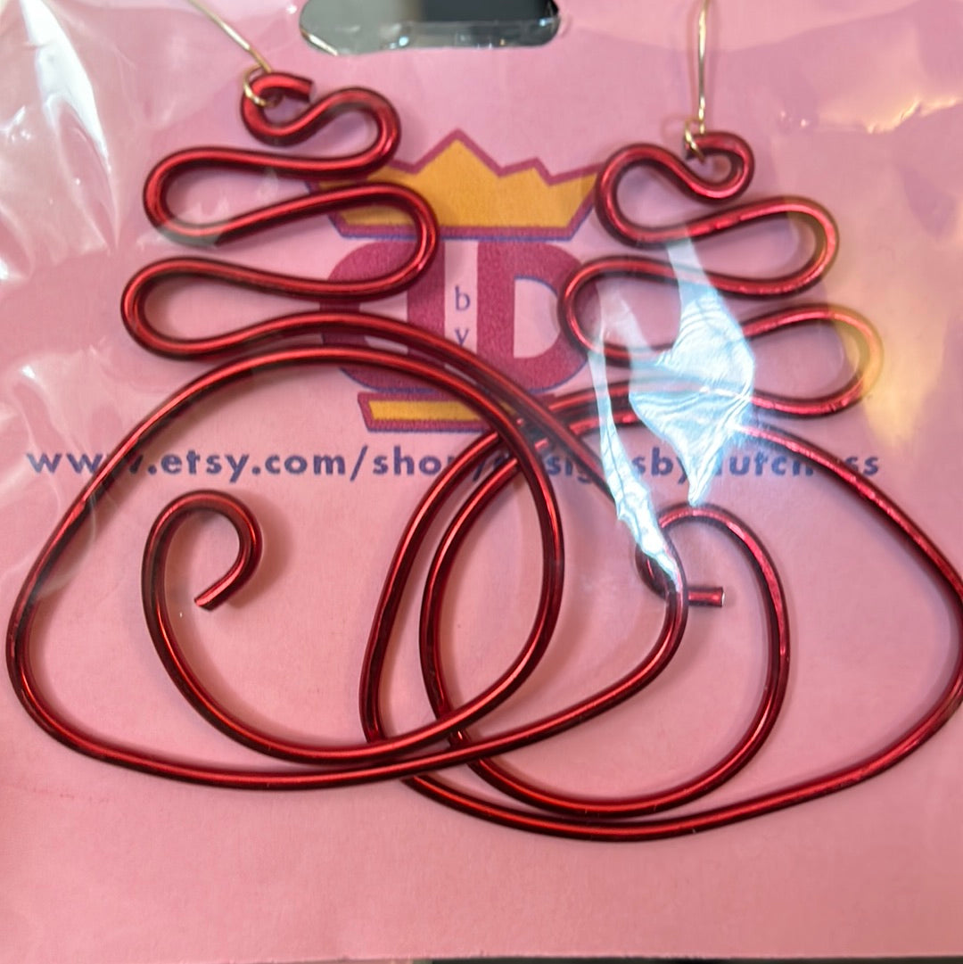 Water WaveWire Earrings-lightweight