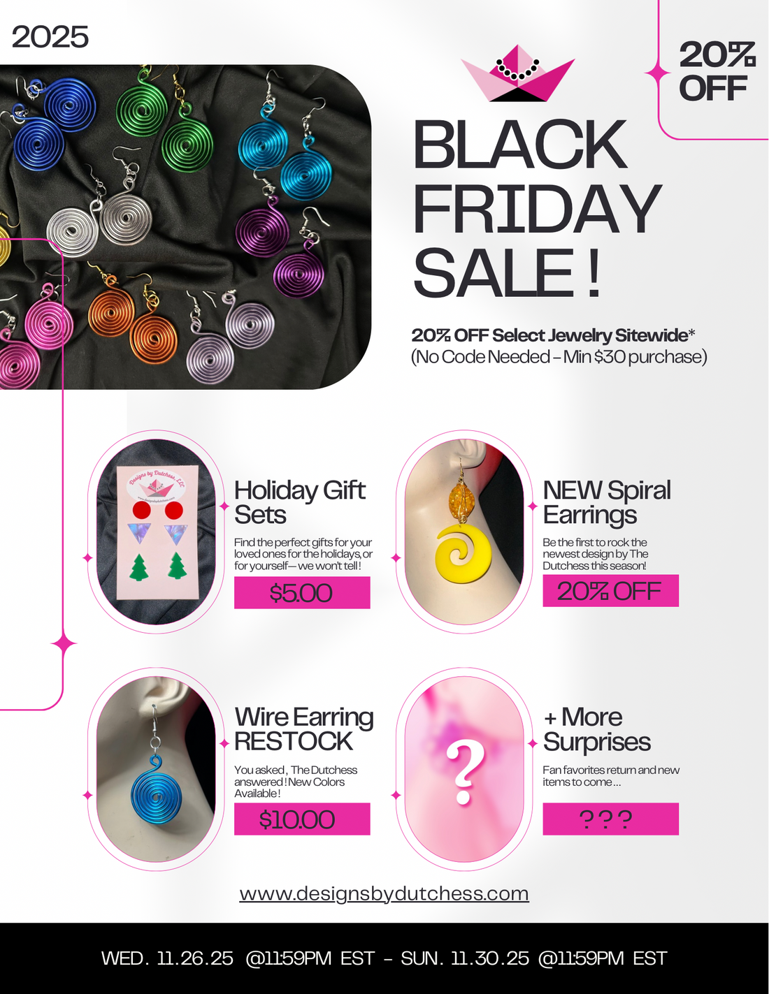 BLACK FRIDAY SALE DETAILS
