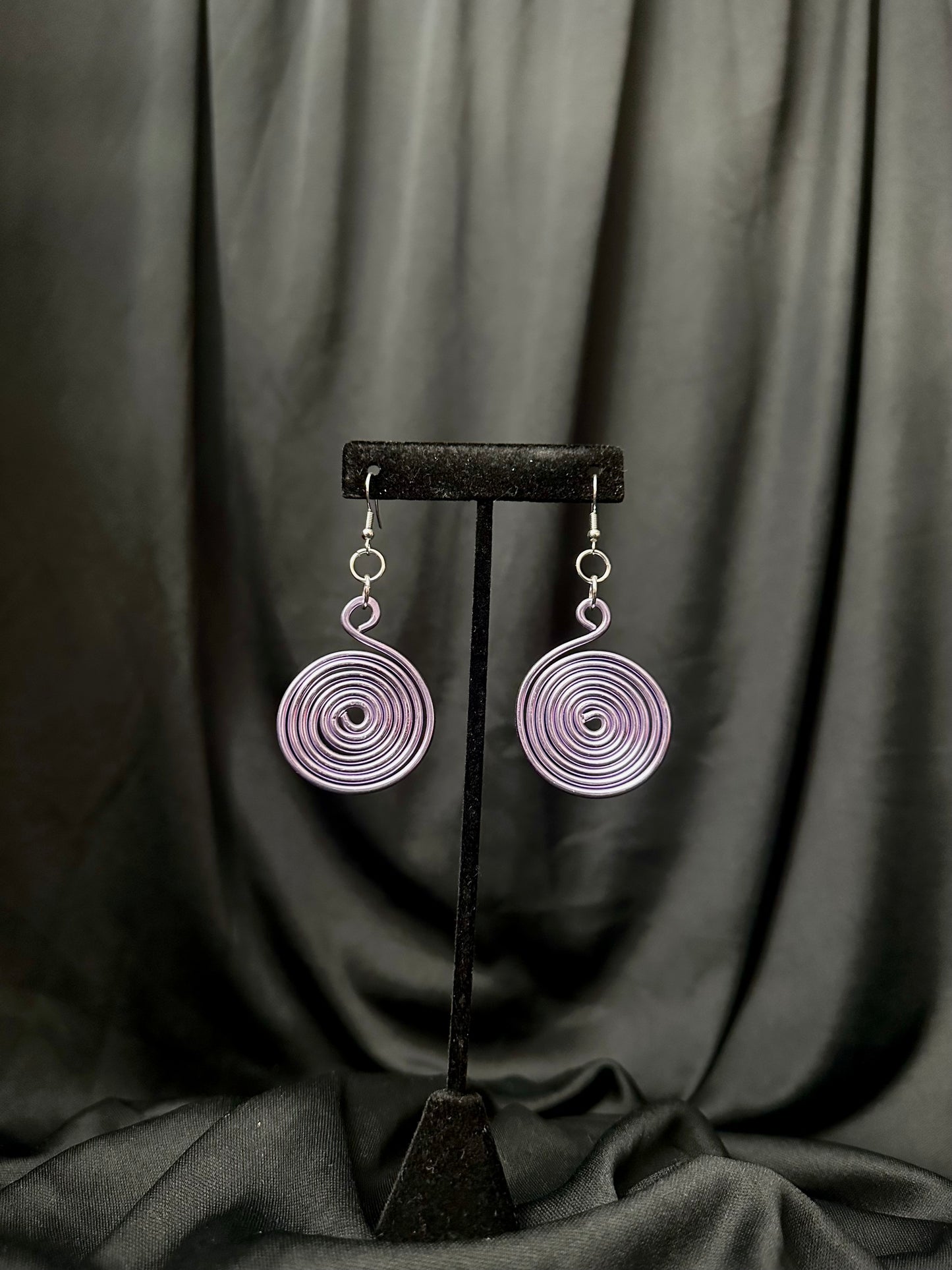 Whirlpool Earrings #10 (Lilac)