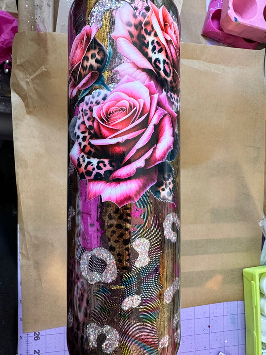 Peekaboo Leopard Pinks Tumbler 30oz
