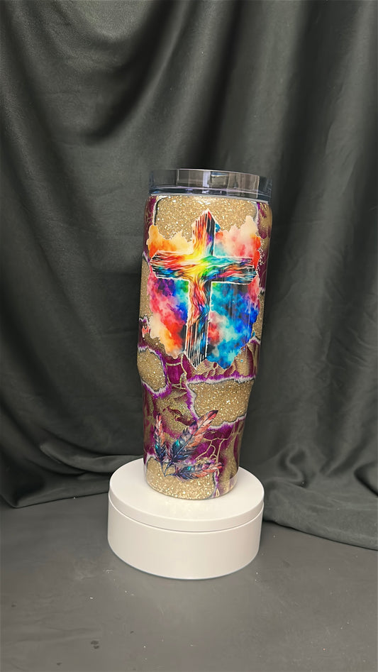 Kat’s Throwdown Tumbler 30 oz grippy