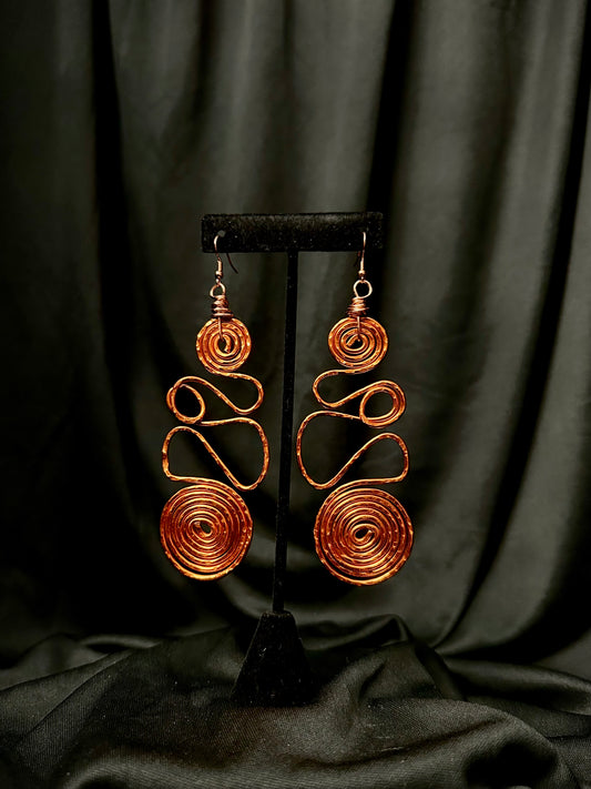 Waterfall Dangle Earrings #6 (Orange)