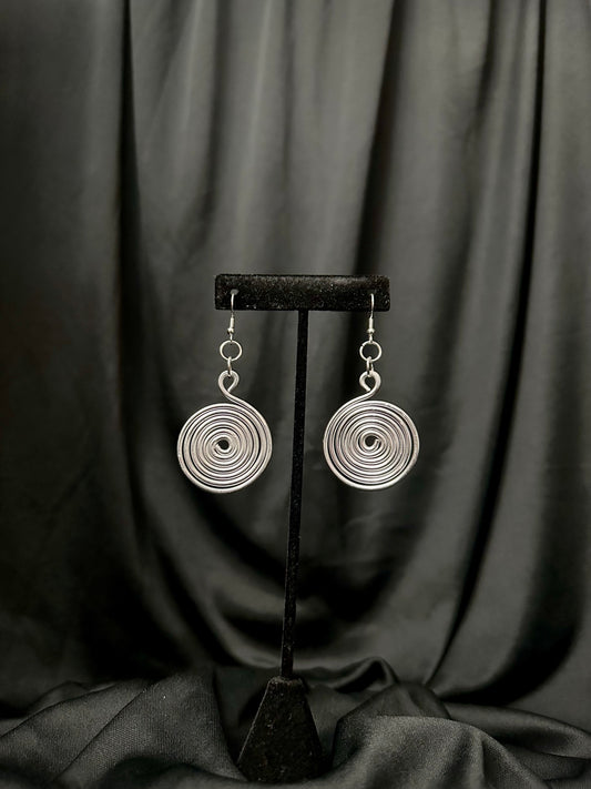 Whirlpool Earrings #1 (Silver)
