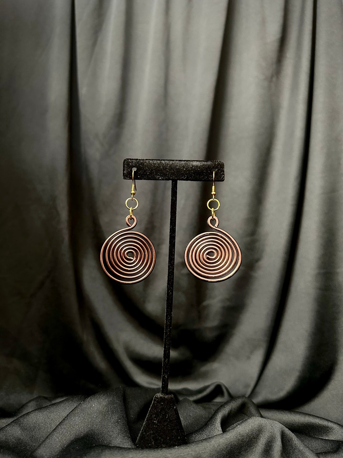 Whirlpool Earrings #9 (Brown)