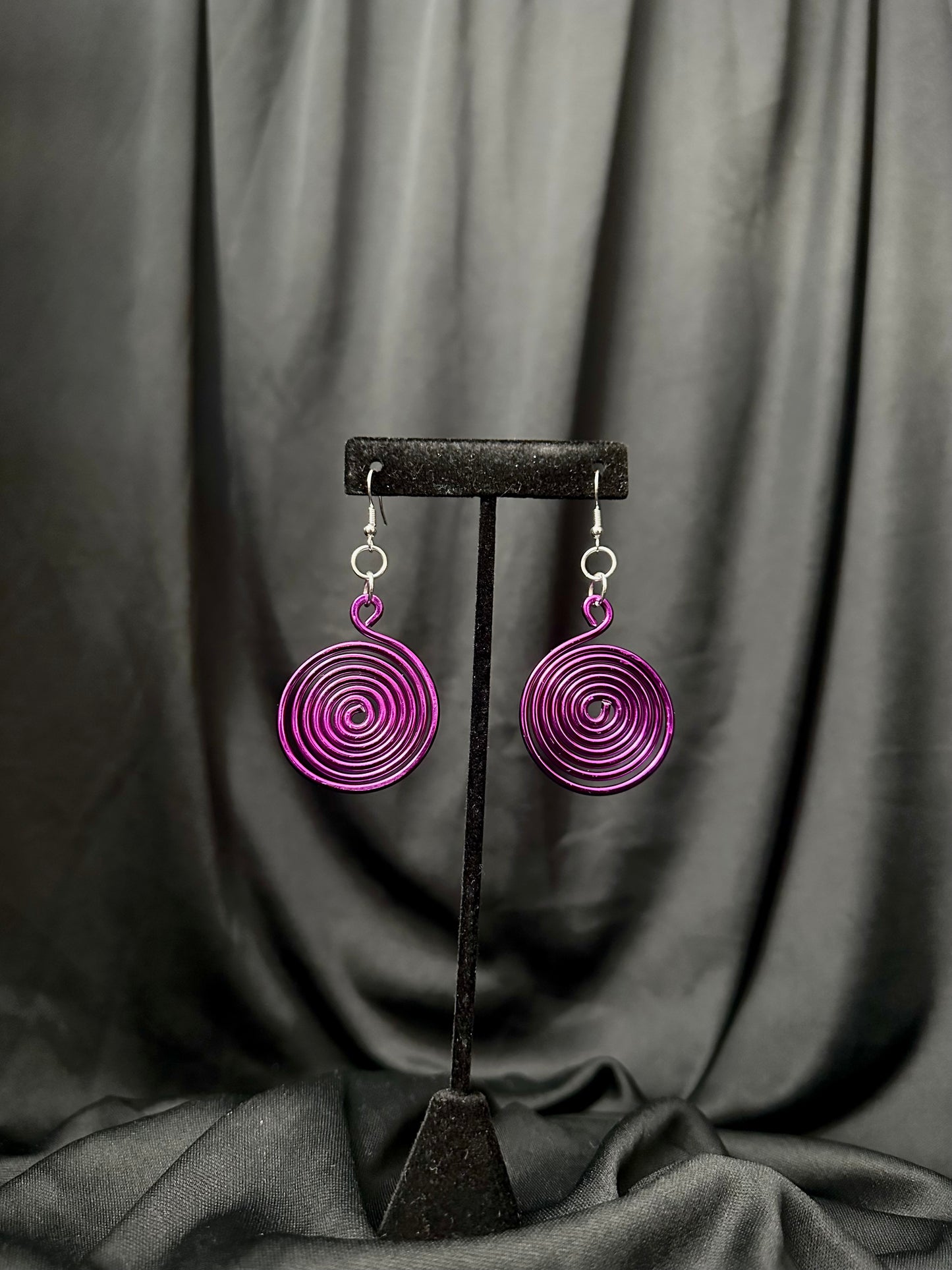 Whirlpool Earrings #5 (Purple)