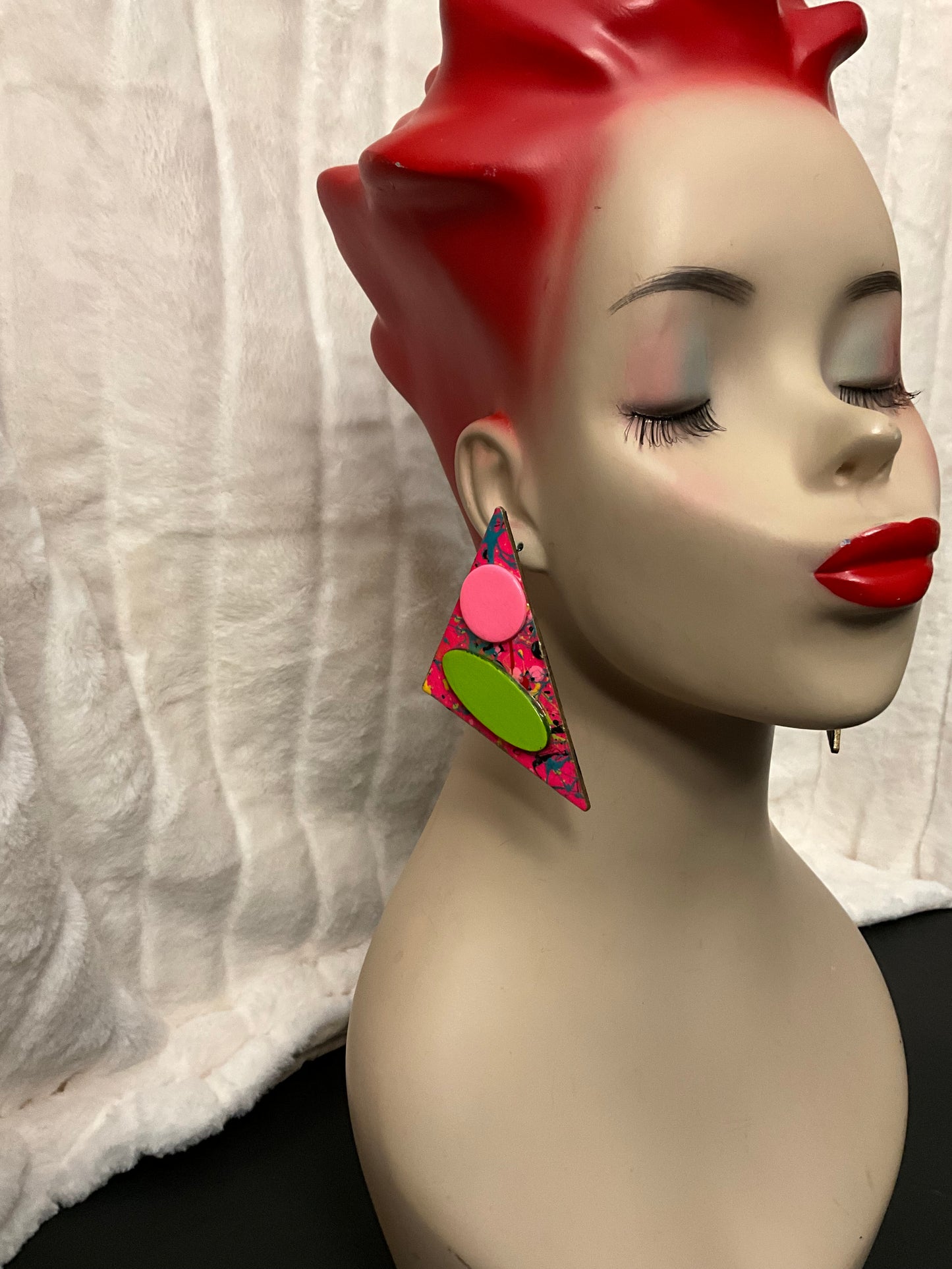Dutchess Old School Stud #1 - Hot Pink Splatter