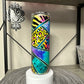 Lisa’s stain glass mixed mediaTumbler 30oz straight (Copy)