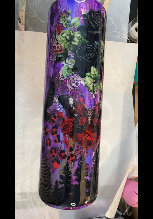 Purple Peekaboo Tumbler 35 oz