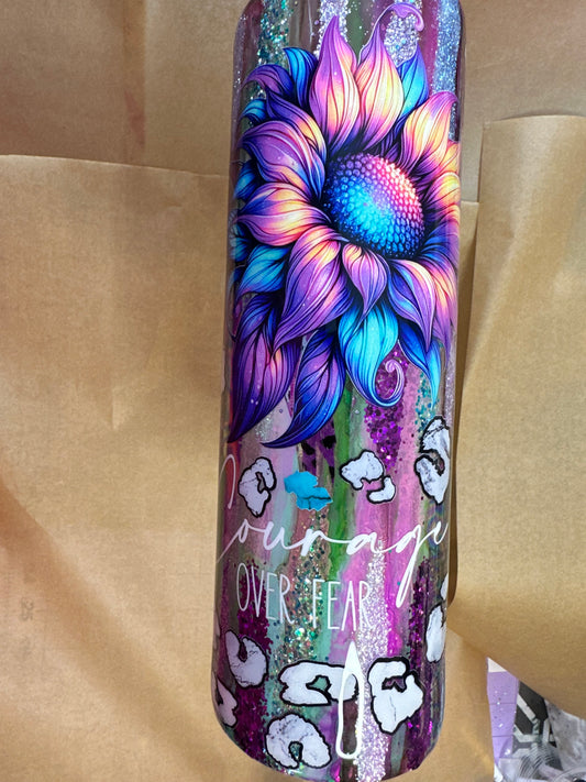 Rustic Raindrop Purple Tumbler 30oz