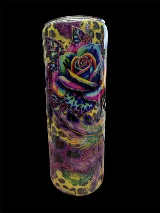 Throwdown Purple and Yellow Tumbler 20 oz