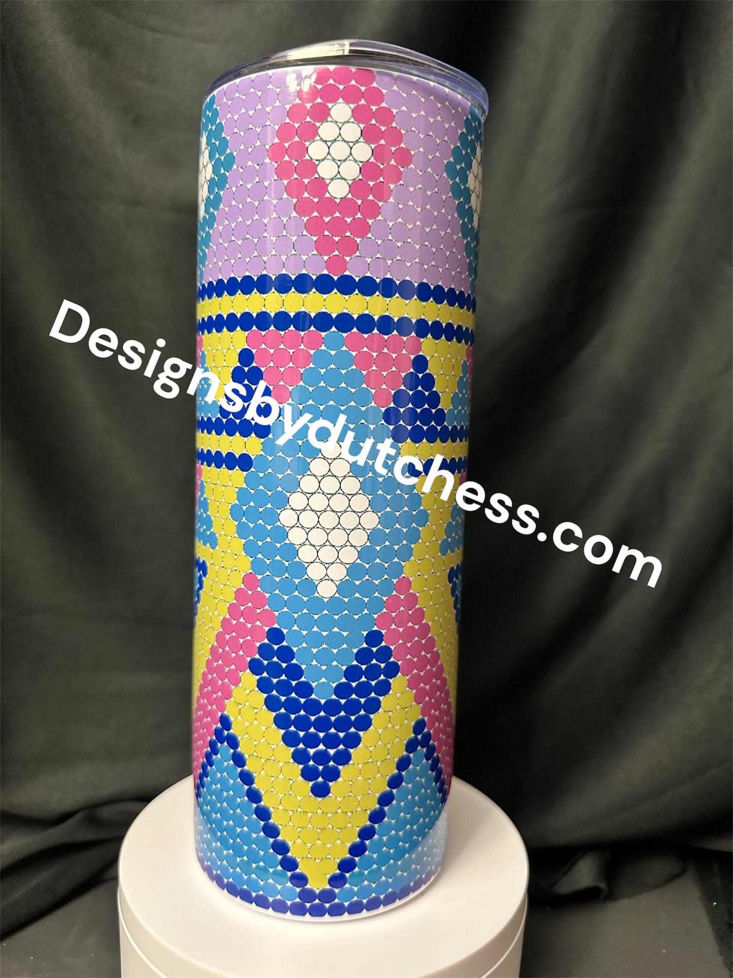 Queen Dutchess #1 Bling Rhinestone Template Tumbler SS20. Tumbler Size 20 oz.