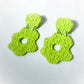 Organic Queen Earrings Green #1 - lightweight