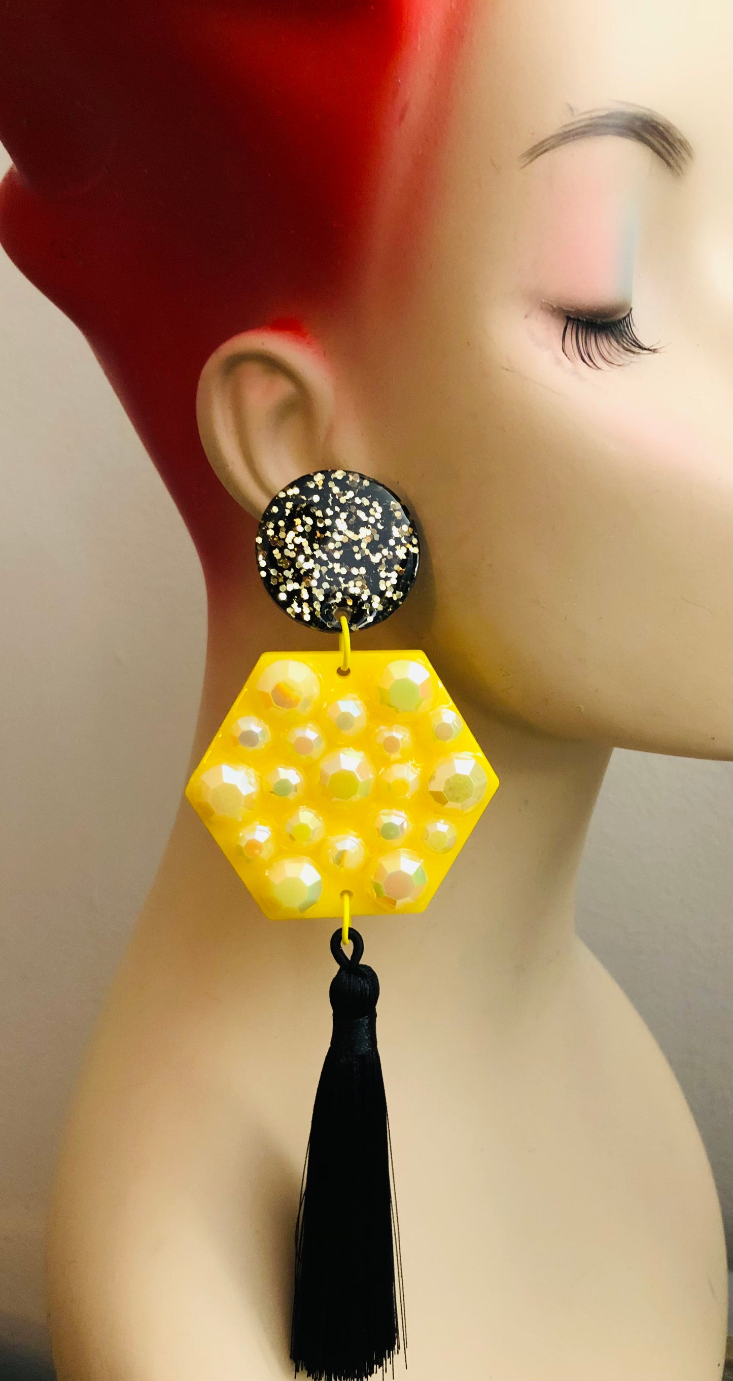 “The Gemz” Tassel Stud Earrings