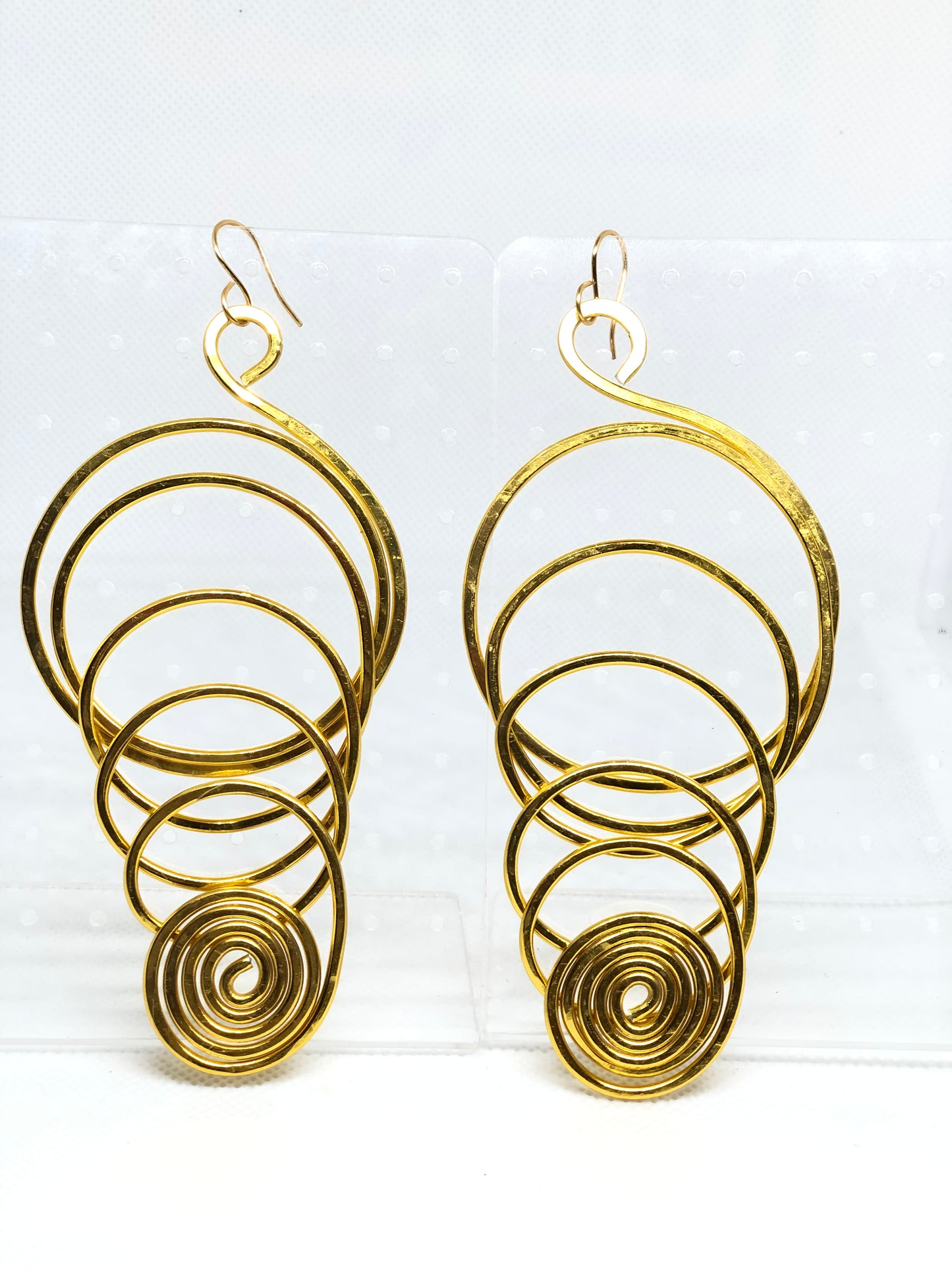 DTBD Gold Wire Dangle Earrings-lightweight