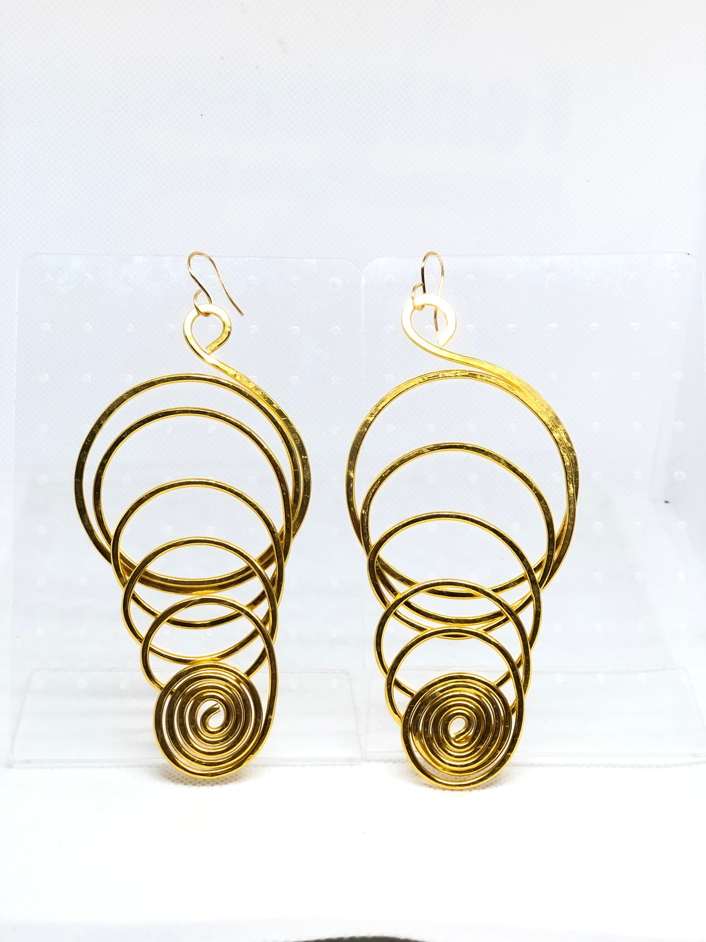 DTBD Gold Wire Dangle Earrings-lightweight